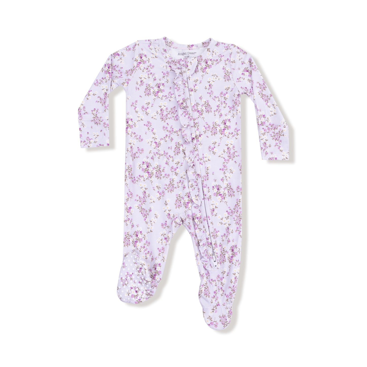 Sweet Dream Florals - 2 Way Ruffle Zipper Footie