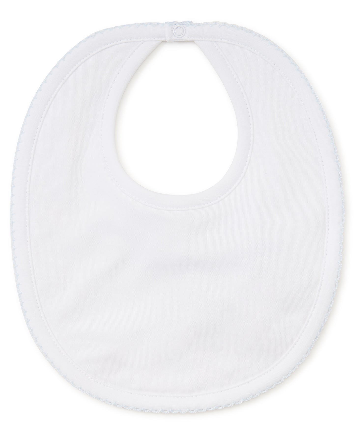 White/Blue Kissy Basics Bib