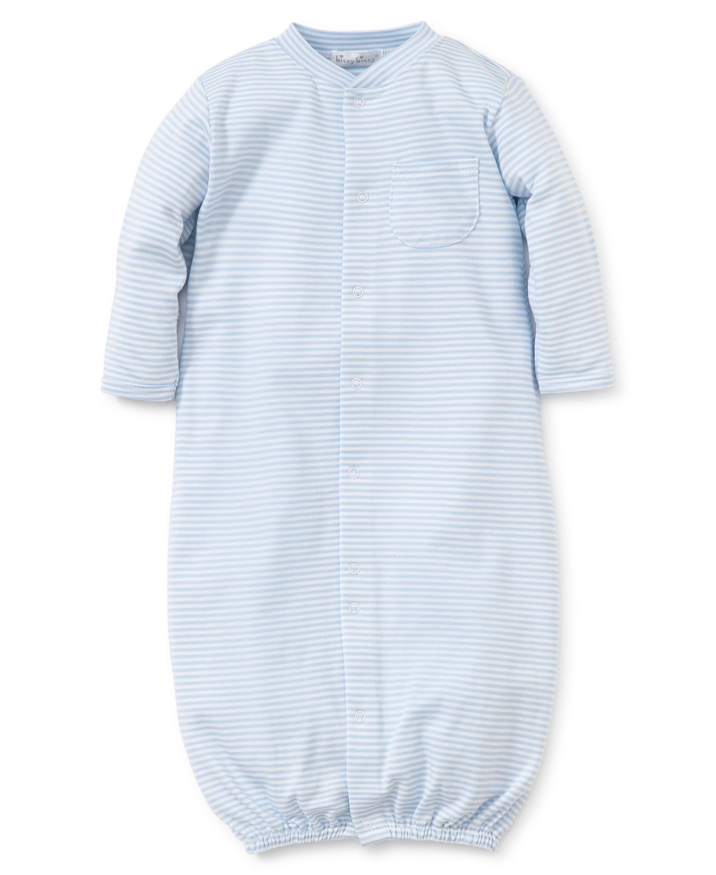 Blue Simple Stripes Convertible Gown