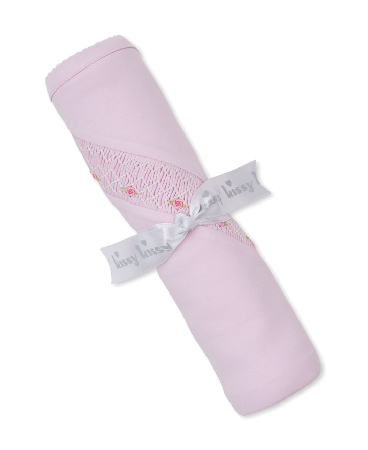 CLB Summer Bishop - Pink Blanket w/ Hand Smocking