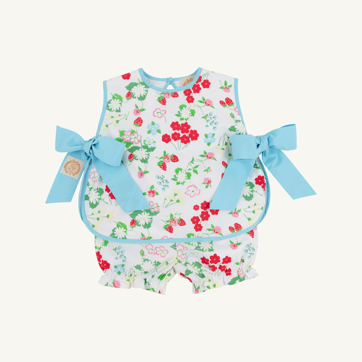 Talbott Tie Side Broadcloth - Berry Sweet/Belhaven Blue