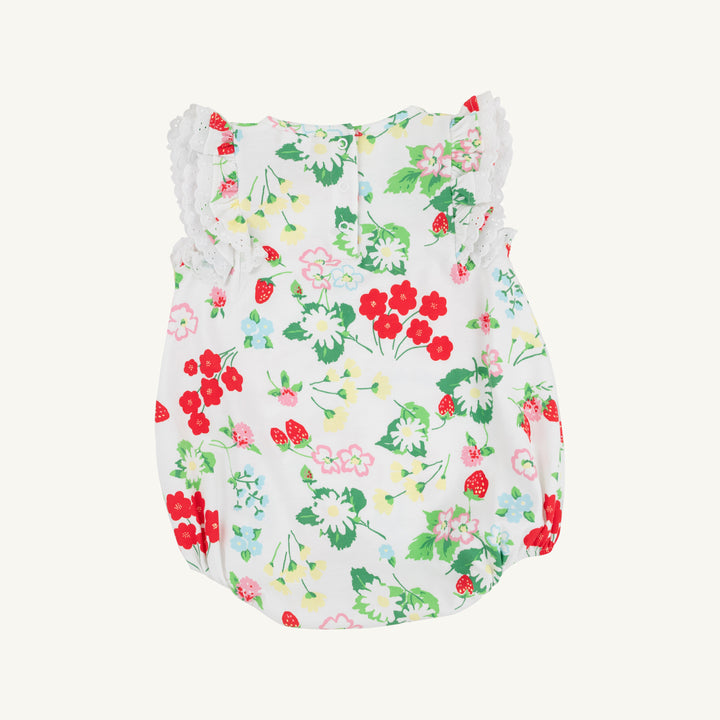 Ruehling Ruffle Bubble Pima - Berry Sweet/Worth Ave White