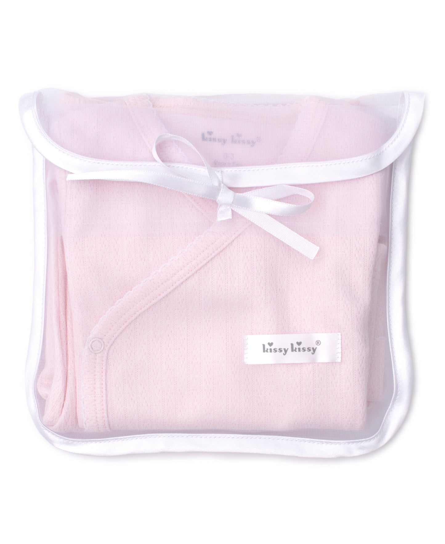 Pointelle Take Me Home Set with Tulle Bag - Pink