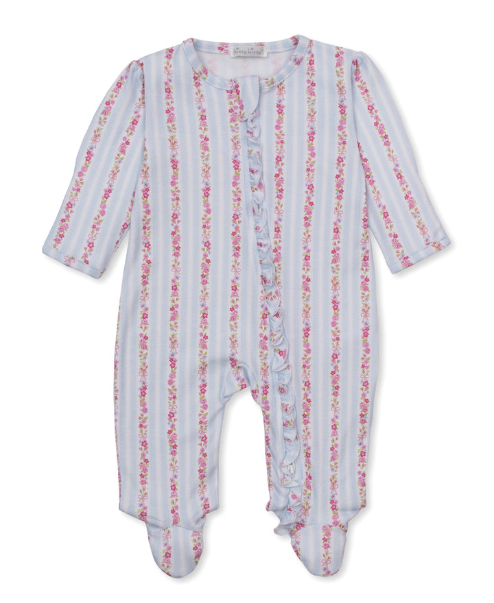 Rose Renaissance Footie - Light Blue