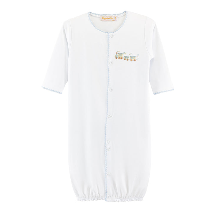 Little Train Converter Gown with Crochet Trim