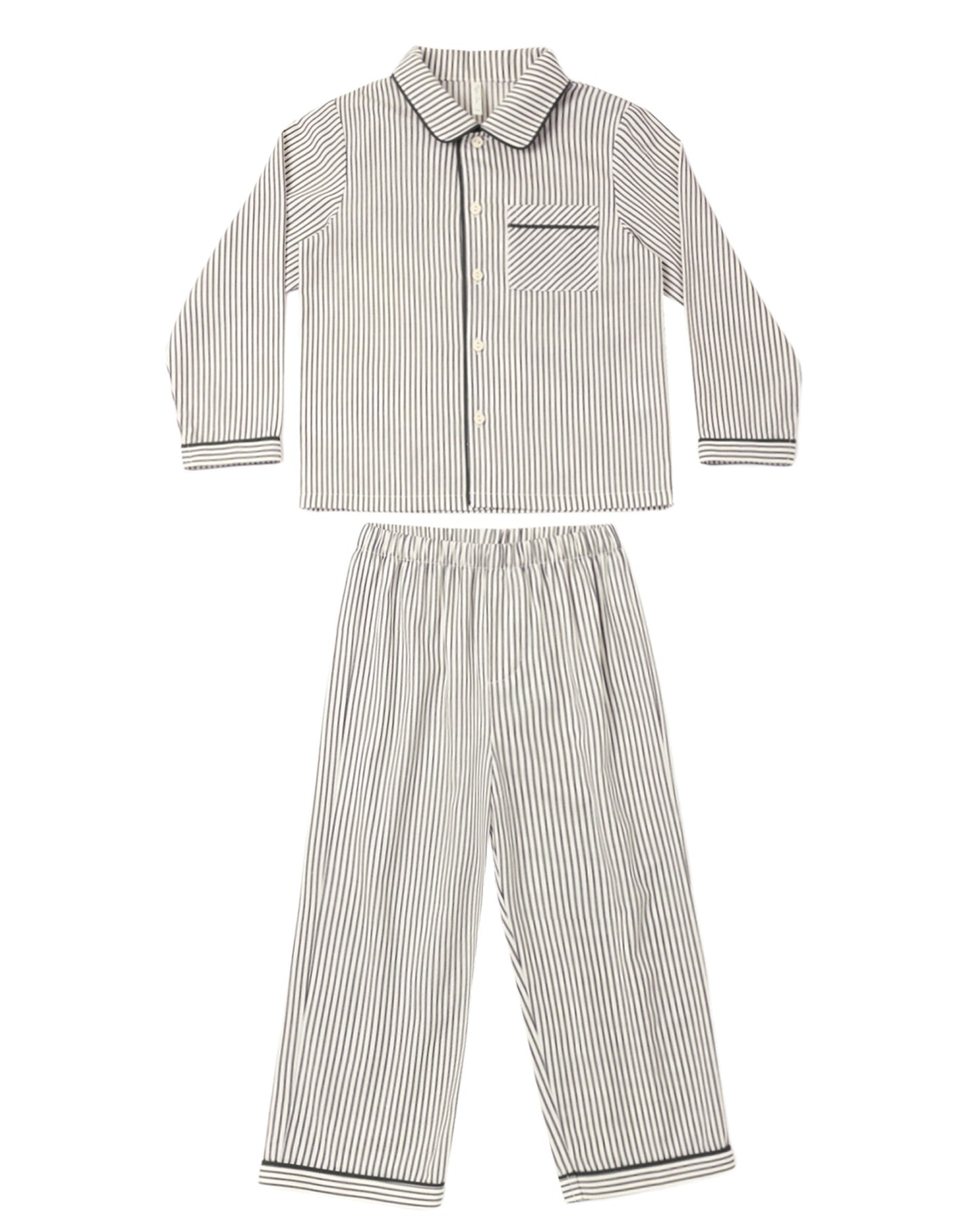 Long Sleeve PJ's Evergreen Stripe