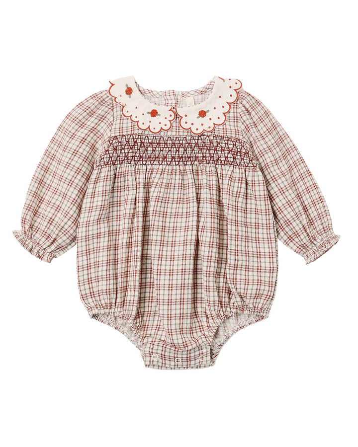Callie Romper Christmas Plaid