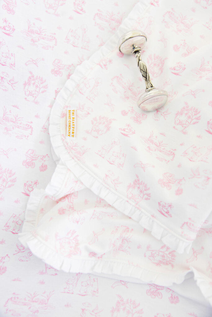 Baby Buggy Blanket - Hampton's Hot Pink