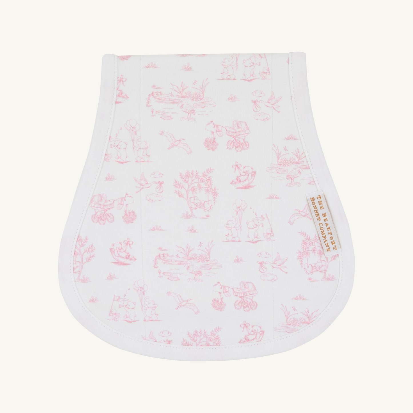 Oopsie Daisy Burp Cloth - Hampton's Hot Pink