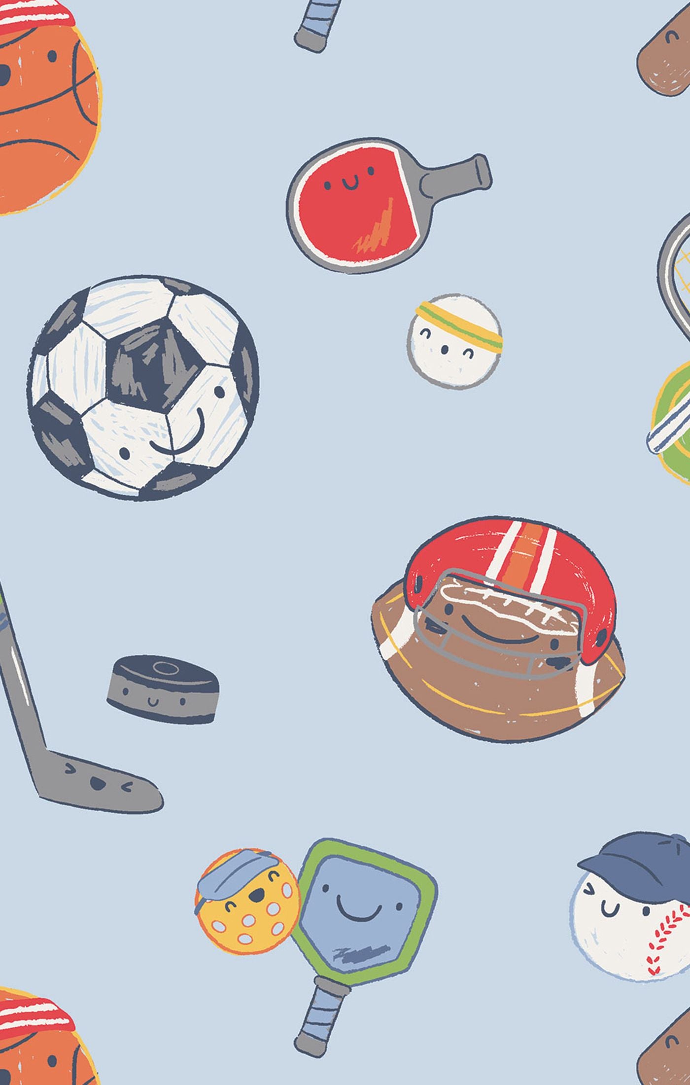 Sports Ball Friends - 2 Way Zipper Footie