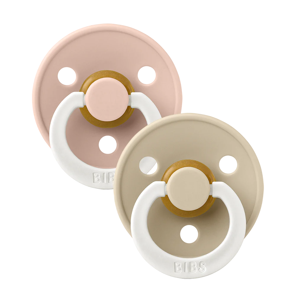 BIBS COLOUR 2 Pack Blush/Vanilla GLOW