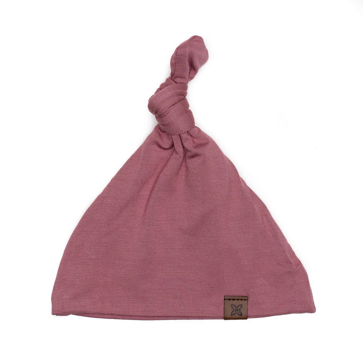 Knotted Hat in Rose