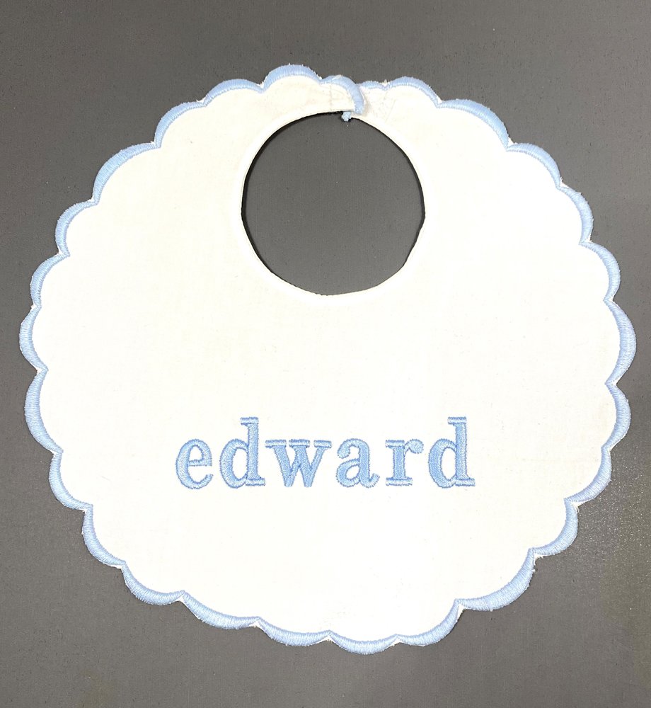 Scalloped Baby Bibs