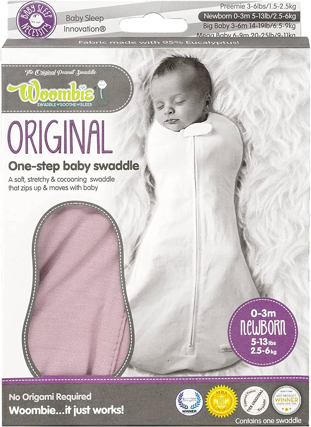 The Tencil (Eucalyptus) Woombie Baby Swaddling Wrap