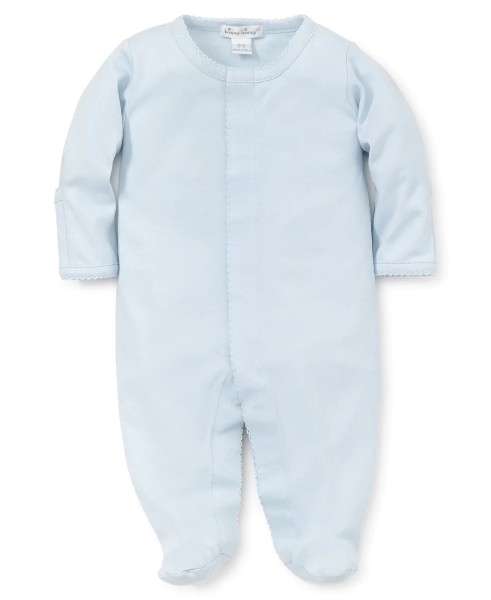 Blue Kissy Basics Footie