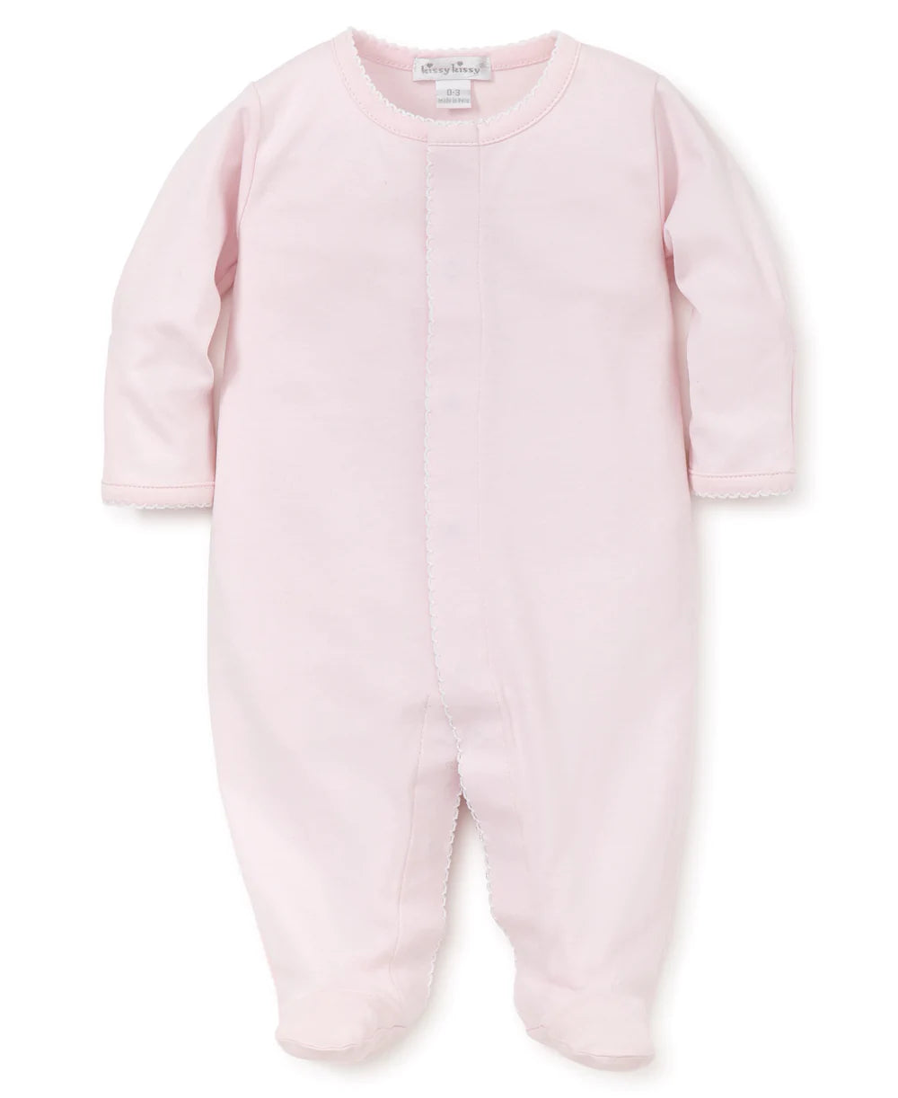Pink/White Kissy Basics Footie