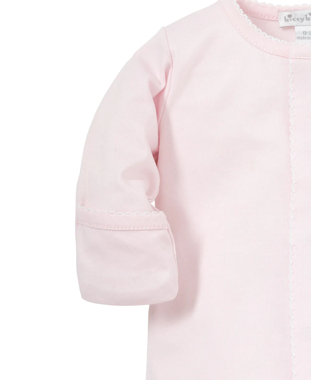 Pink/White Kissy Basics Footie