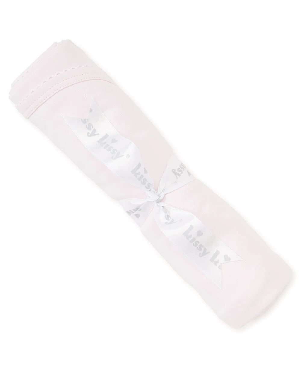 Pink/White Kissy Basics Blanket
