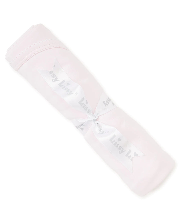 Pink/White Kissy Basics Blanket