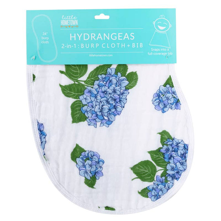 Hydrangeas Burp/Bib Combo (Unisex)