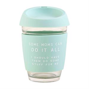 Mom Coffee Silicone Glass