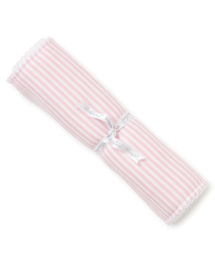 Pink Simple Stripes Burp