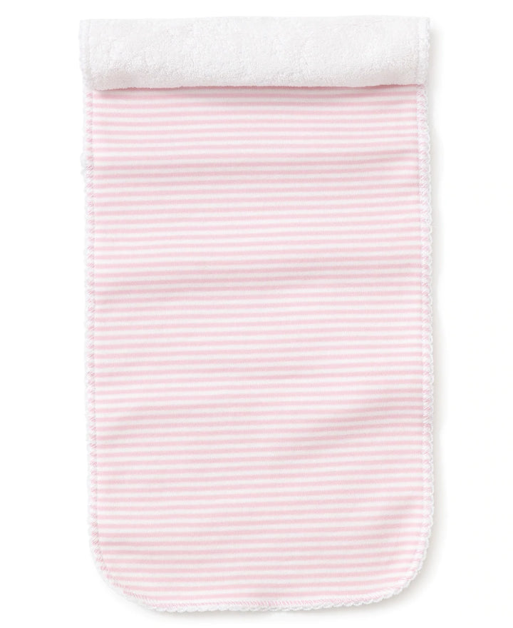 Pink Simple Stripes Burp