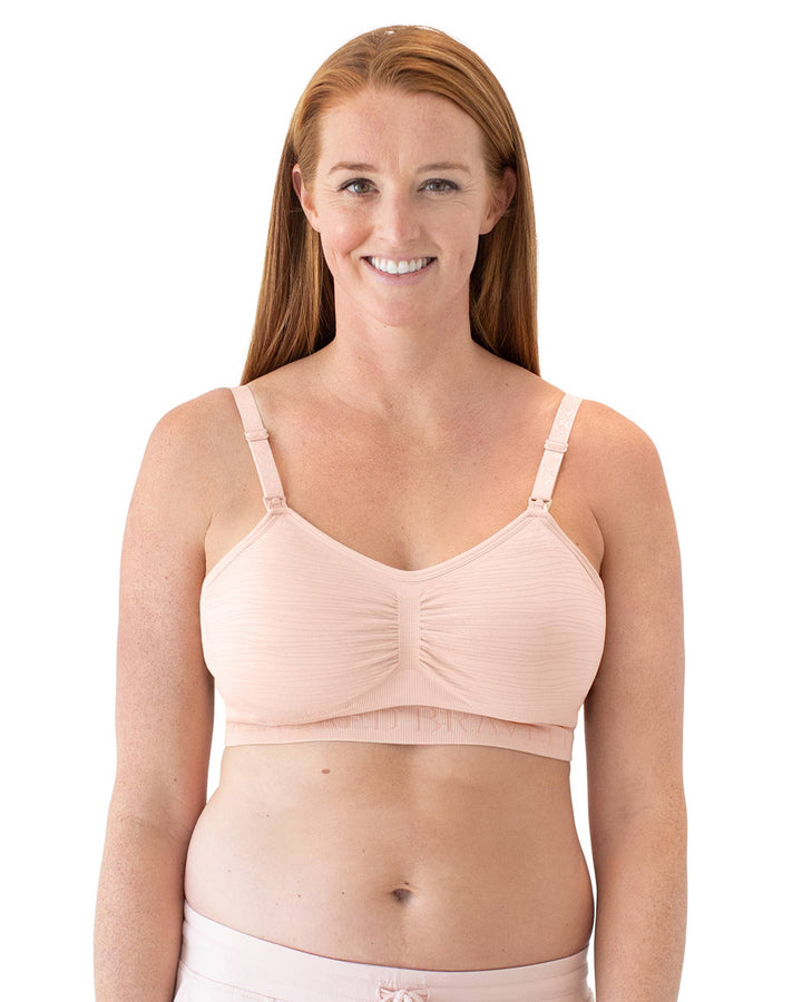 Sublime® Hands-Free Pumping & Nursing Bra-Pink Heather