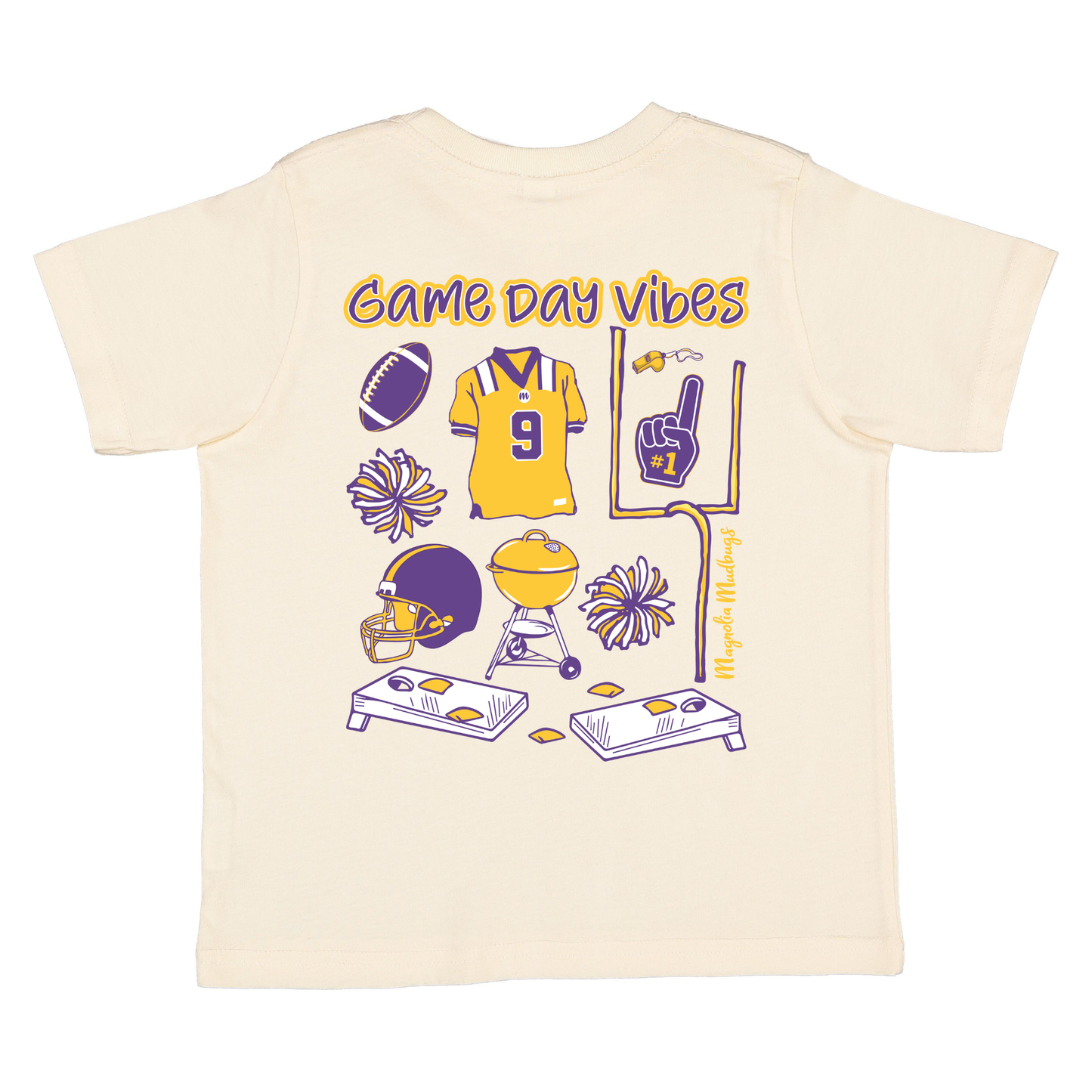 Game Day Vibes Purple/Gold Tee