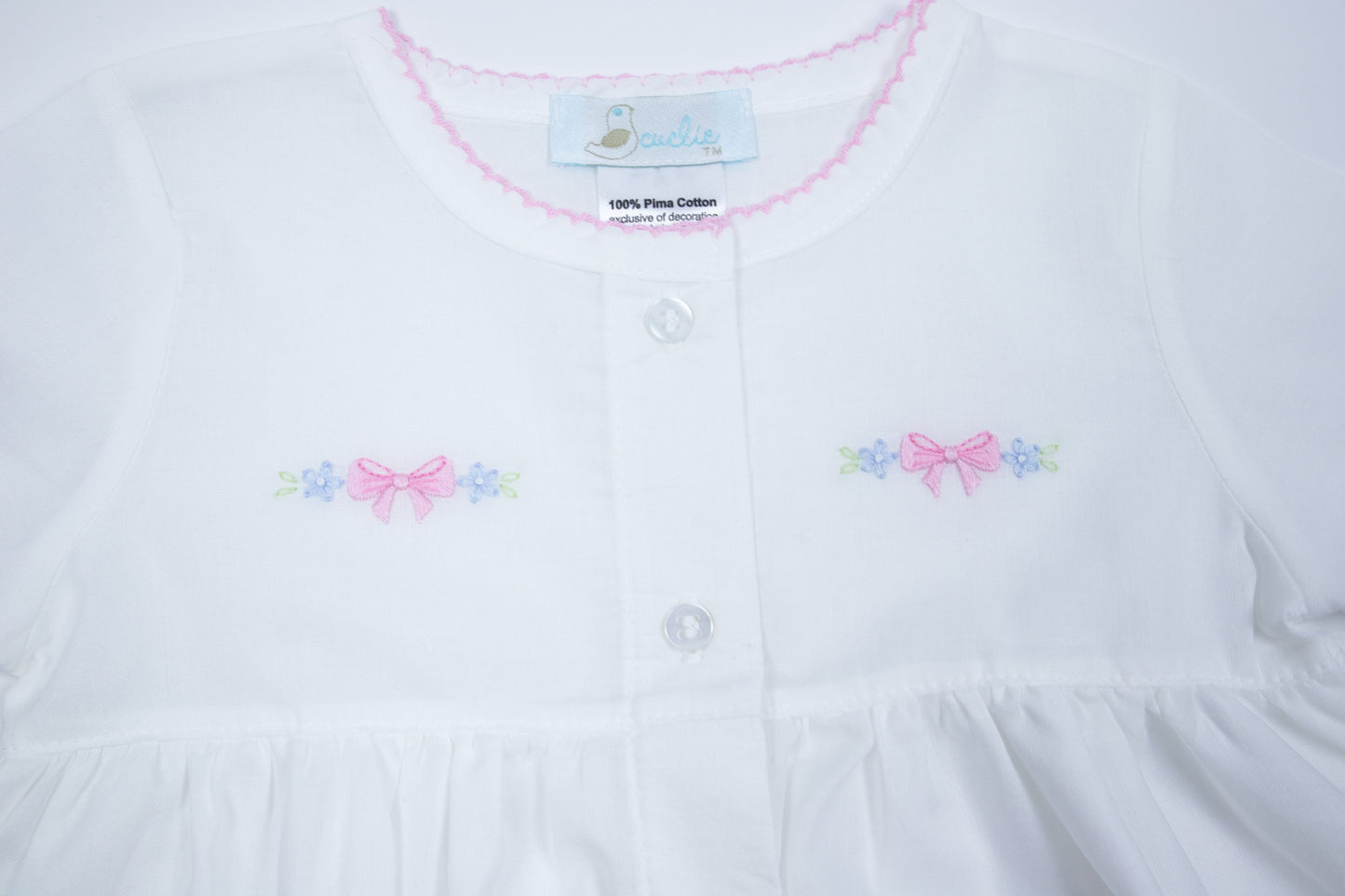 Delicate Floral Batiste Diaper Set