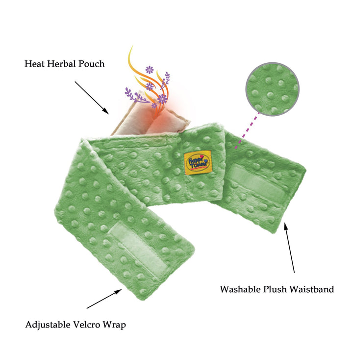Honeydew Green Plush Waistband and Herbal Pouch