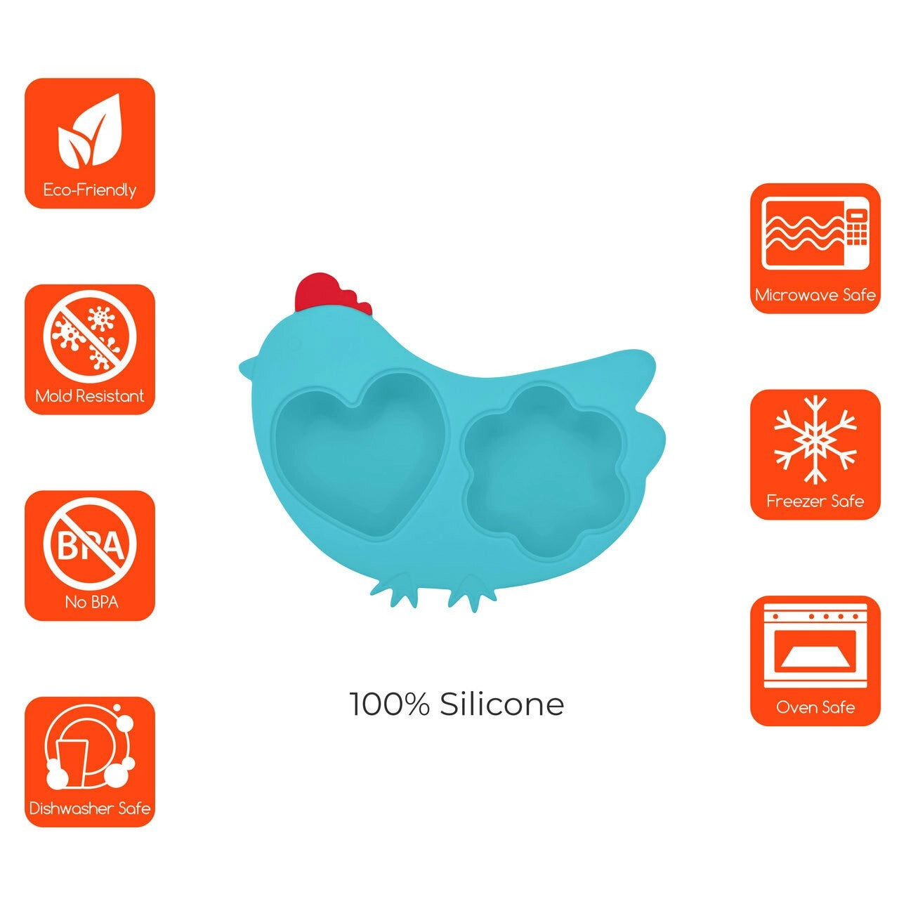 Silicone Chicken Shaped Steamer