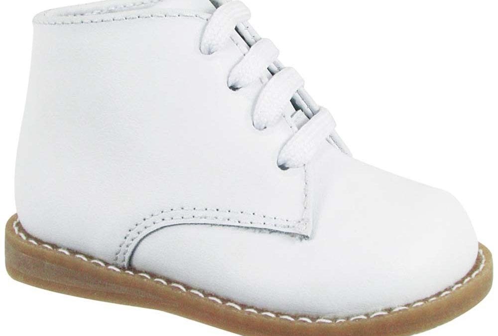 Toddler Classic White Walking Booties