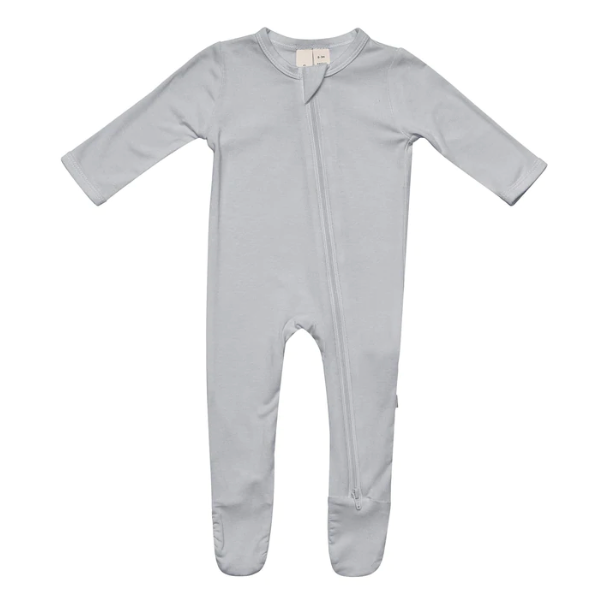 Zippered Footie in Storm