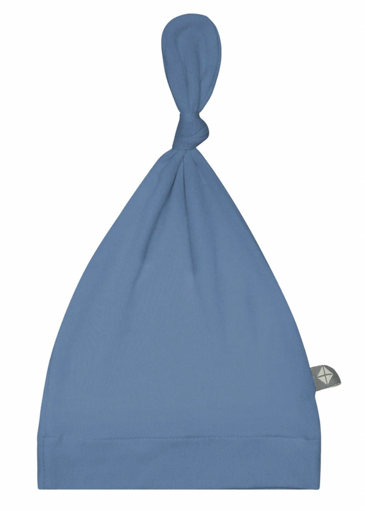 Knotted Cap in Slate Blue
