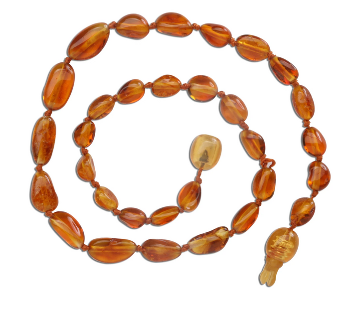 Amber Teething Necklace- Honey Polished