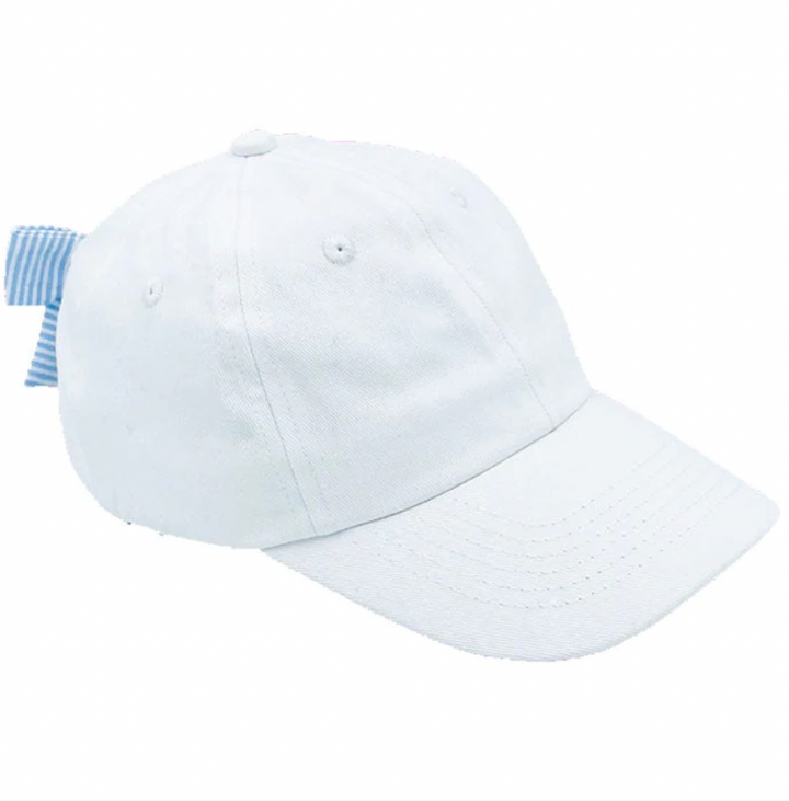 White Bow Baseball Hat