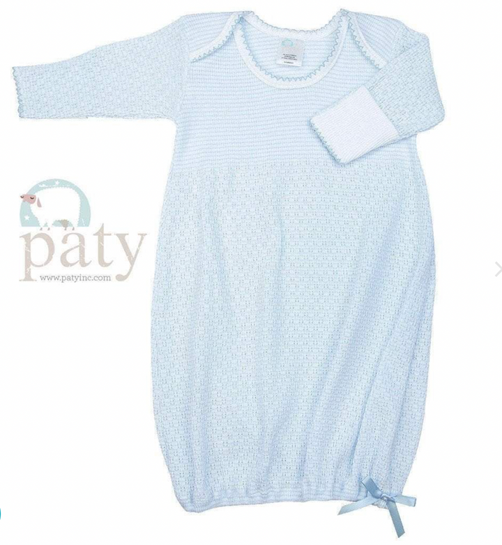 Lap Shoulder Gown- Blue