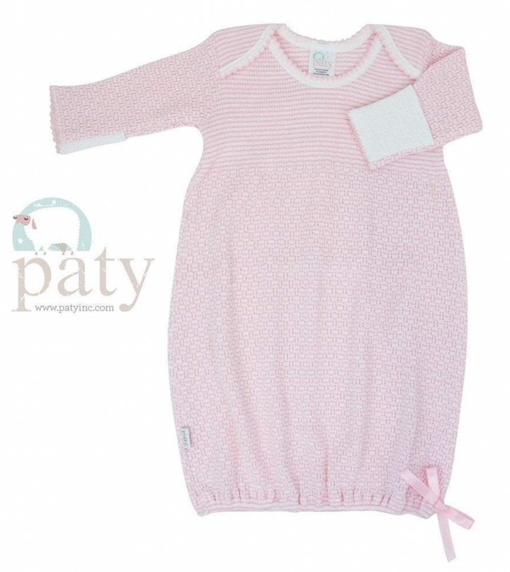 Lap Shoulder Gown- Pink