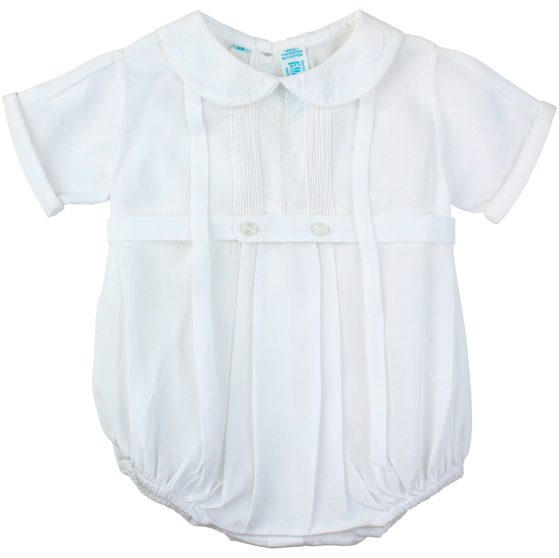 Button Belt Creeper - White