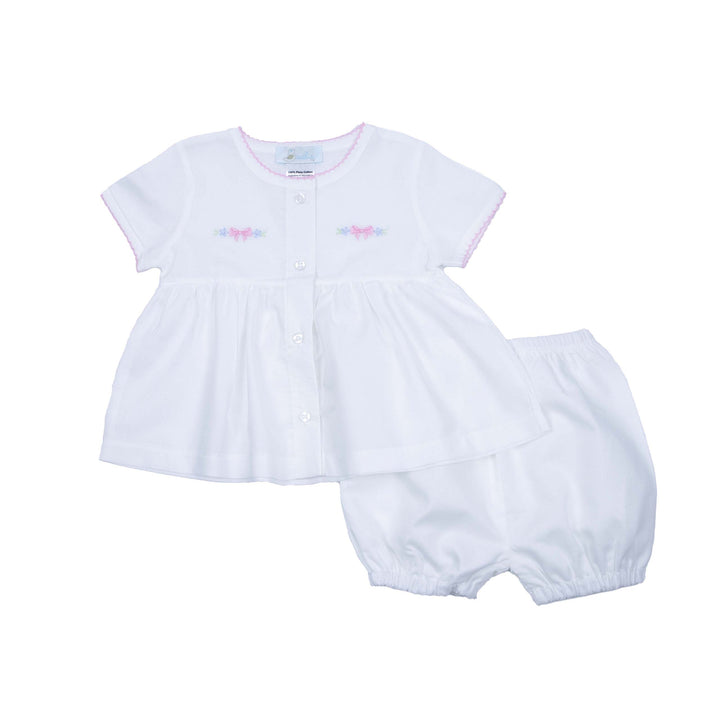 Delicate Floral Batiste Diaper Set