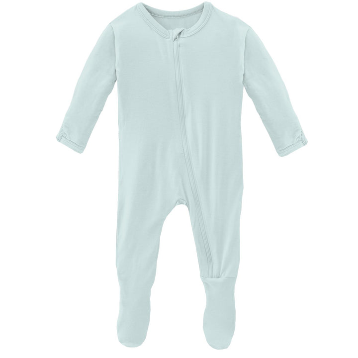 Footie with Zipper in Fresh Air