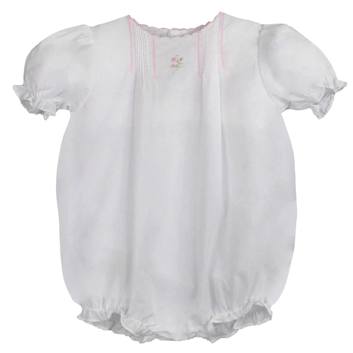 White Flower Embroidered Heirloom Bubble