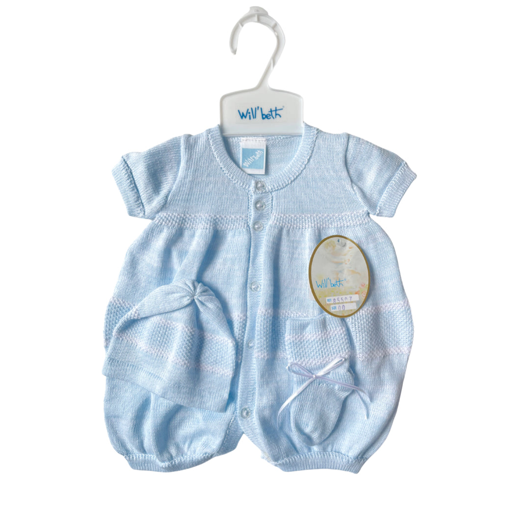 Boys Blue Knit Set