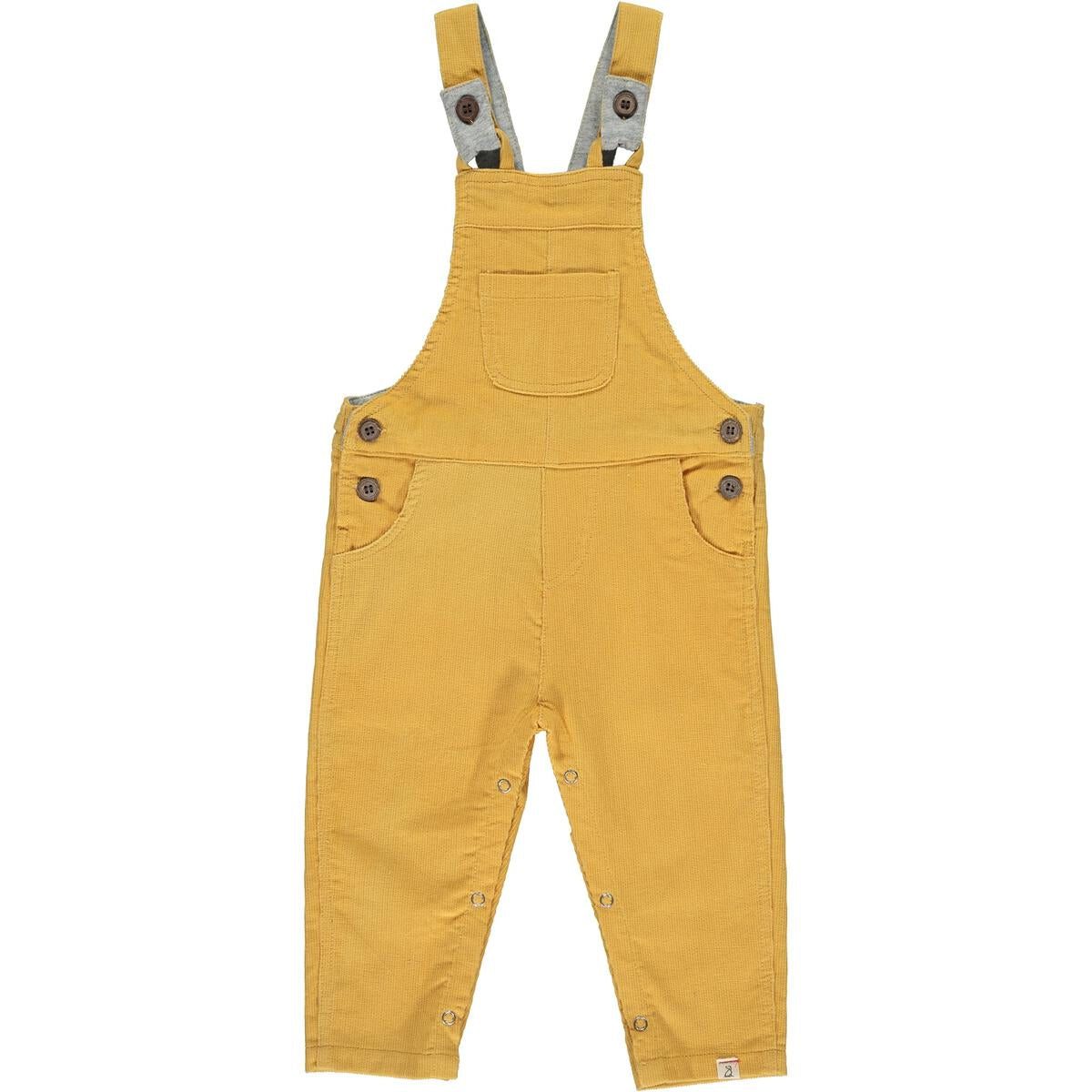 Harrison Cord Overalls in Gold