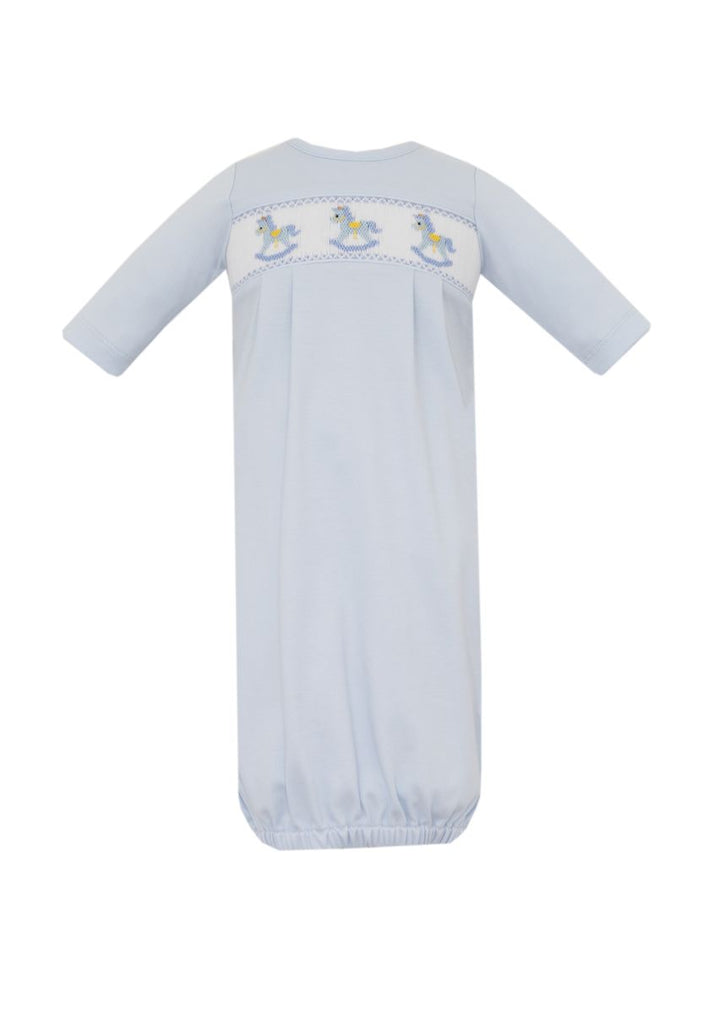 Rocking Horse Light Blue Knit Boy Sac L/S