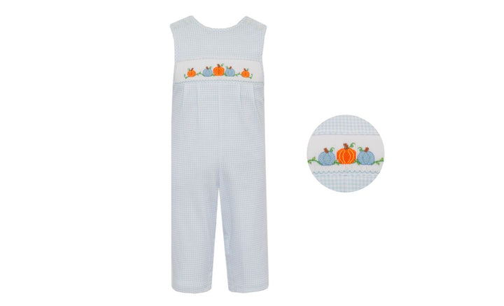 Pumpkin Boys Blue Gingham Jon Jon