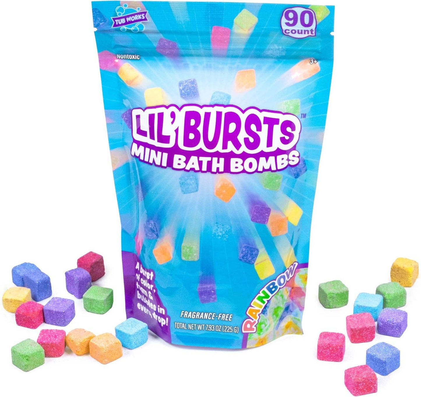 Rainbow- Lil' Bursts™ Mini Bath Bombs for Kids