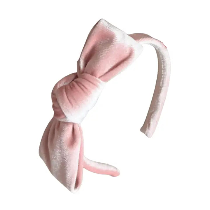 Velvet Fabric Bow Headband