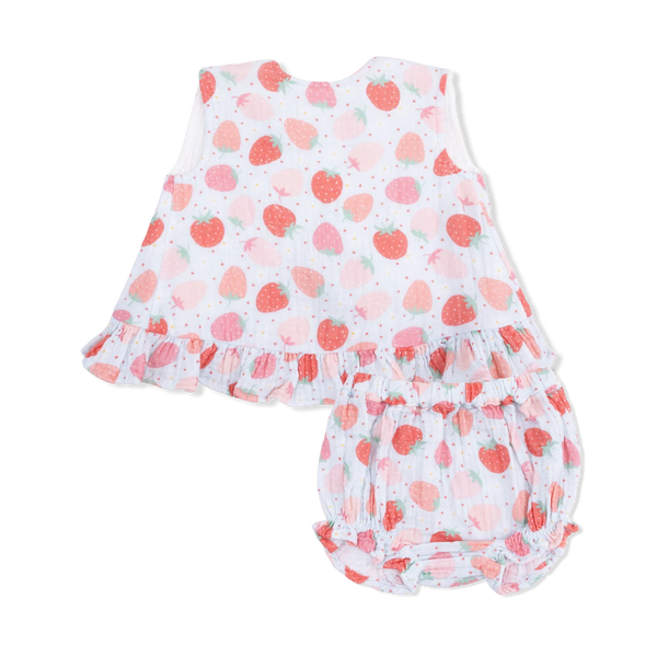 Strawberry Bliss Ruffle Top & Bloomer